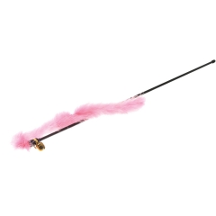 ДРАЗНИЛКА (боа) розовая с колокольчиком